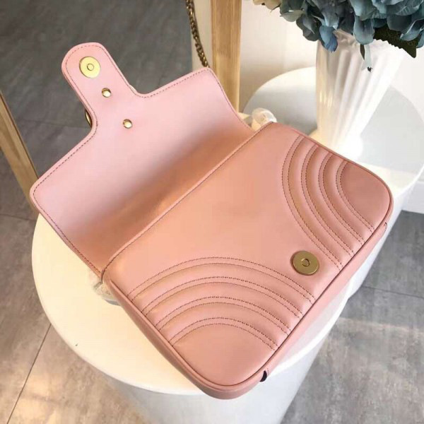 Gvc*1 marmont bag pink 2638 21.5*18*5cm