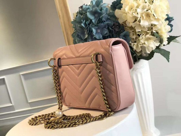 Gvc*1 marmont bag pink 2638 21.5*18*5cm