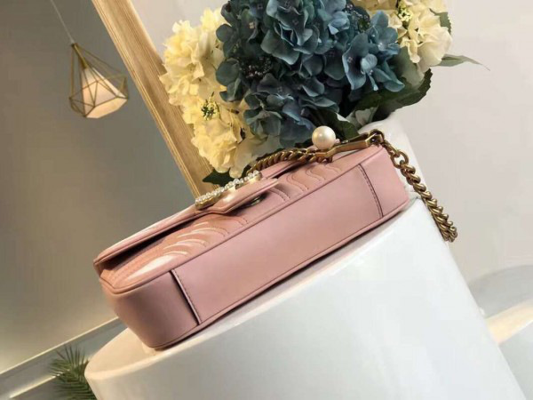 Gvc*1 marmont bag pink 2638 21.5*18*5cm