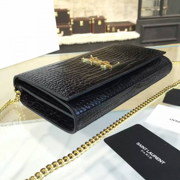 Y51 monogram kate crocodile embossed shiny leather cohotbag 4764