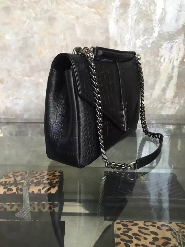 Y51 monogram college in embossed crocodile shiny leather 5106 32cm x 20cm x 8.5cm