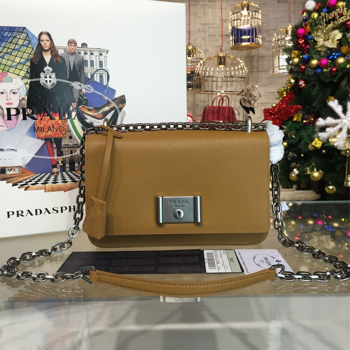 Pra*a metal closure 3921 23.5cm x 4.5cm x 15cm