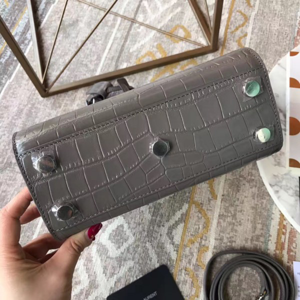 Y51 sac de jour crocodile embossed leather 4918 22cm x 18cm x 11cm