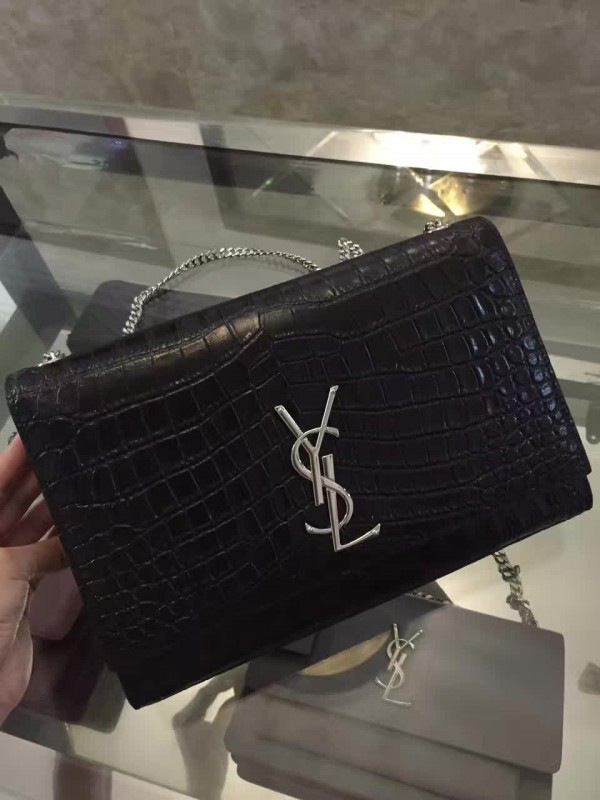 Y51 monogram kate in embossed crocodile shiny leather 5063 28.5cm x 20cm x 6.5cm