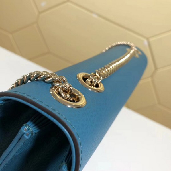 Gvc*1 gg flap shoulder bag on chain sapphire blue cohotbag 510303