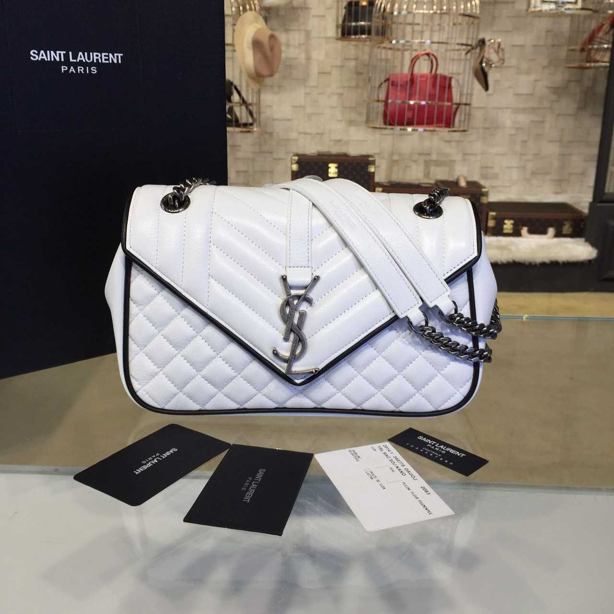 Y51 envelop satchel white 4806 24cm x 15cm x 7 cm