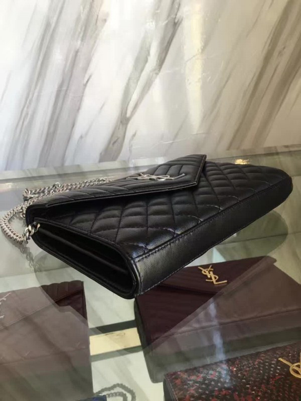 Y51 envelop satchel black silver 5130 22cm x 5.5cm x 13.5cm