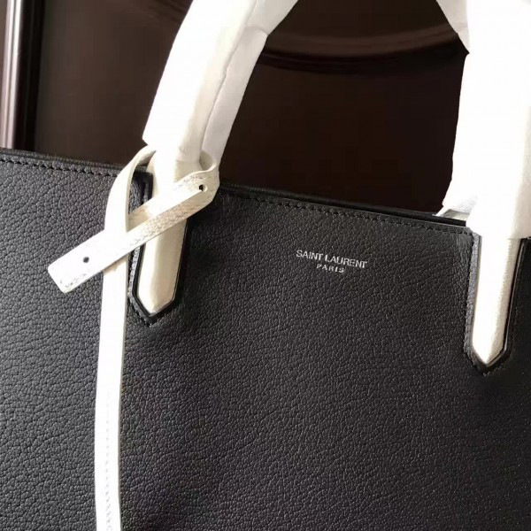 Y51 cabas rive gauche grain de poudre embossed leather 5142 30cm x 20cm x 11cm