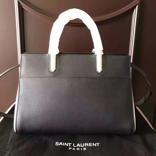 Y51 cabas rive gauche grain de poudre embossed leather 5142 30cm x 20cm x 11cm