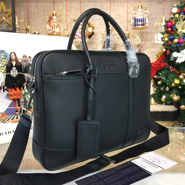 Pra*a leather briefcase 4216 38cm x 7cm x 29cm