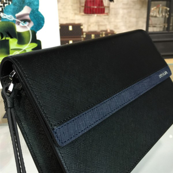 Pra*a leather clutch bag 4262 25.5cm x 5.5cm x 15.5cm