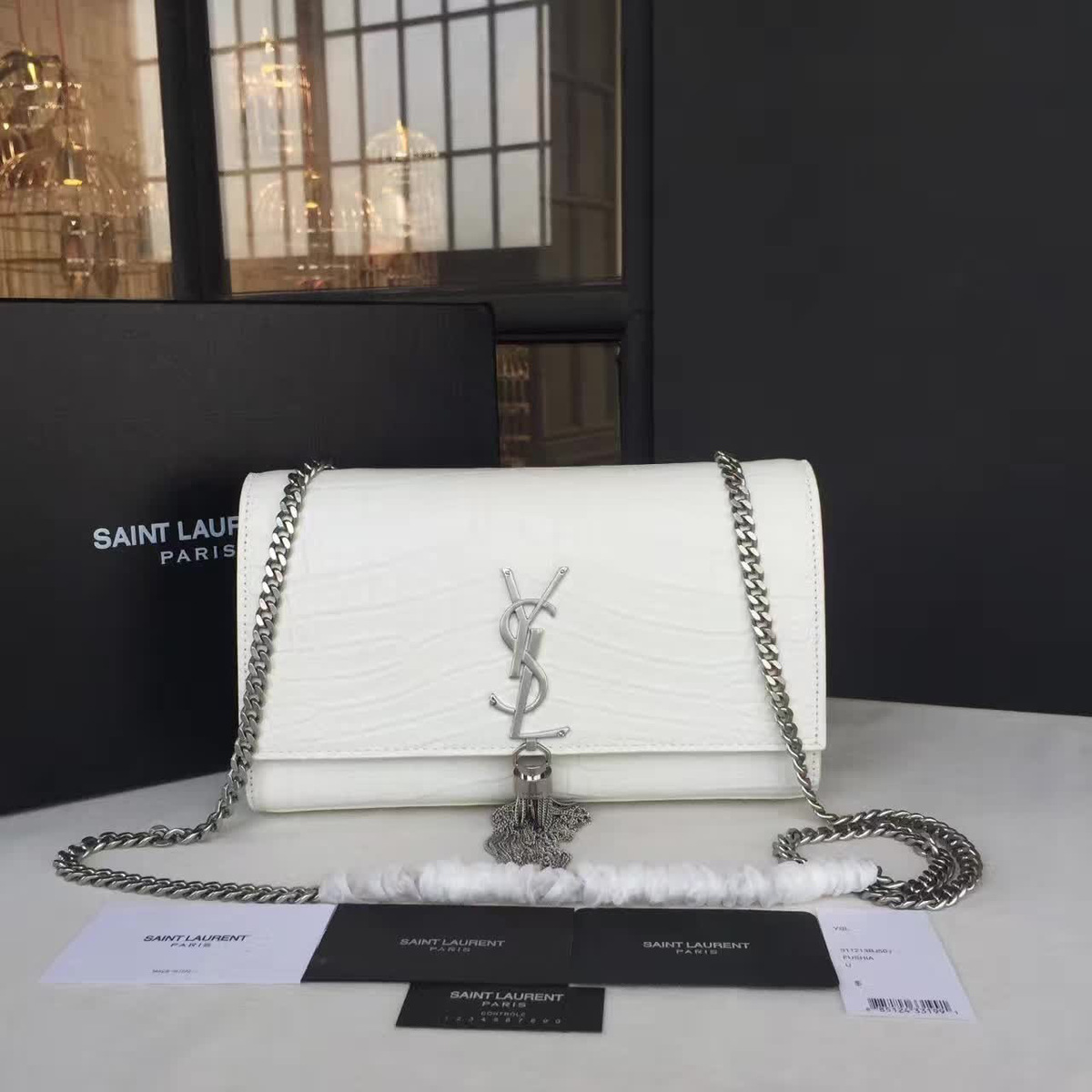 Y51 monogram kate bag with leather tassel cohotbag 4759