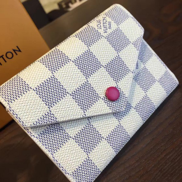 cohotbag l0vis Vvtt0n victorine wallet damier azur canvas 3197