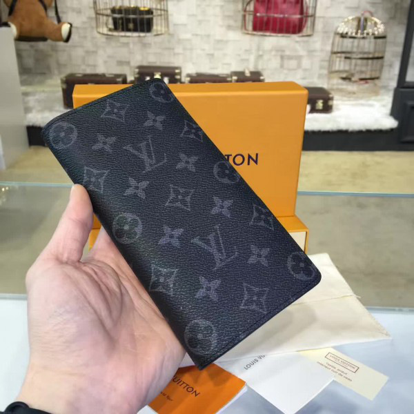 l0vis Vvtt0n brazza wallet monogram eclipse canvas m61697 long