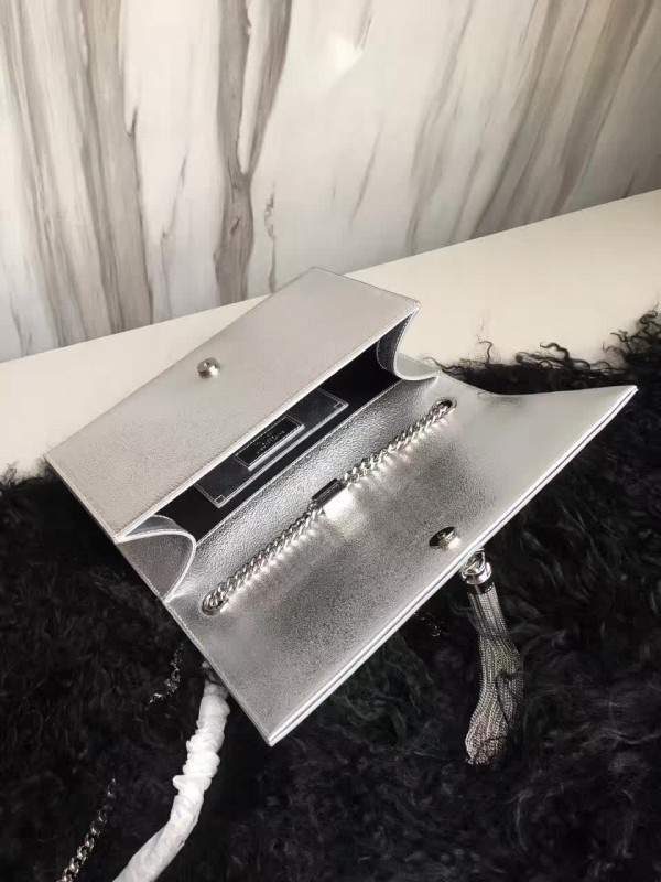 Y51 kate cain wallet with tassel in crinkled metallic leather cohotbag 5003