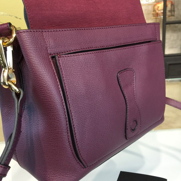 Bv*b*rry darkpurple shoulder bag 29.5cm x 14cm x 20.5cm
