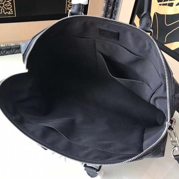 l0vis Vvtt0n porte documents jour damier cobalt canvas 3834 37cm