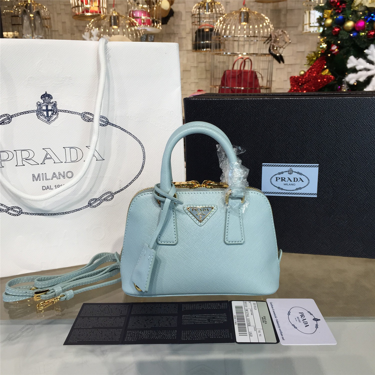 Pra*a promenade bag 3888 25.5cm x 10.5cm x 17cm