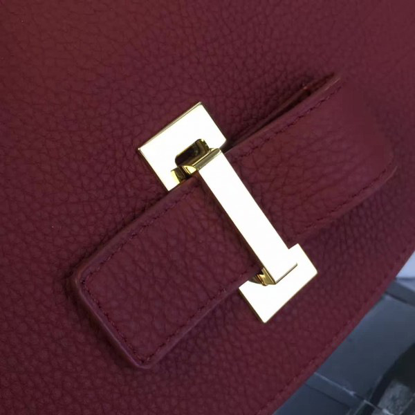 Delvaux calfskin mini le mutin saddle bag red 1501 20cm x 7.5cm x 16cm