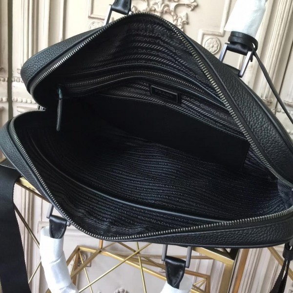 Pra*a leather briefcase 4195 36cm x 6.5cm x 28cm