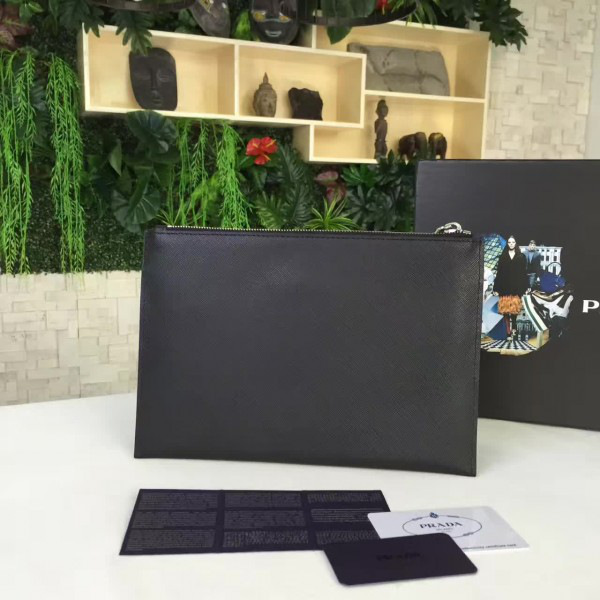 Pra*a leather clutch bag 4261