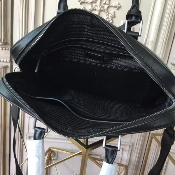 Pra*a leather briefcase 4298 37.5cmx6.5cmx28cm