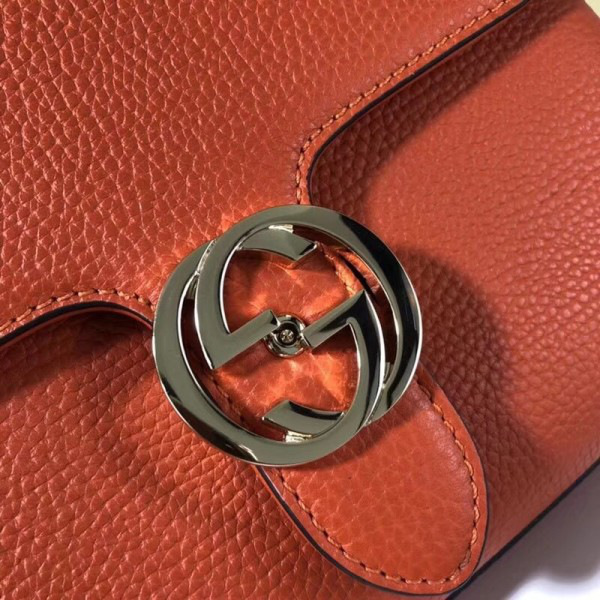 Gvc*1 gg flap shoulder bag on chain orange cohotbag 5103032