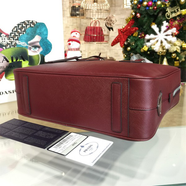 Pra*a leather briefcase 4208 36.5cm x 11.5cm x 28.5cm