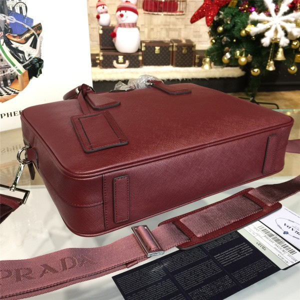 Pra*a leather briefcase 4226 36cm x 8.5cm x 28cm