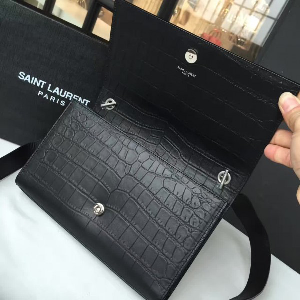 Y51 monogram kate crocodile embossed shiny leather cohotbag 4752