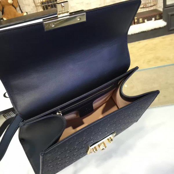 Gvc*1 gg leather padlock cohotbag