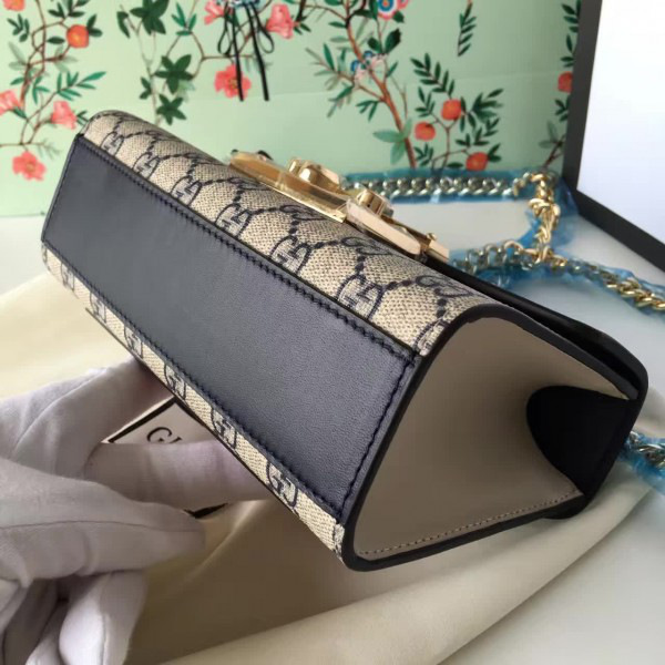 Gvc*1 gg leather padlock 2394 20cm x 12.7cm x 7.6cm