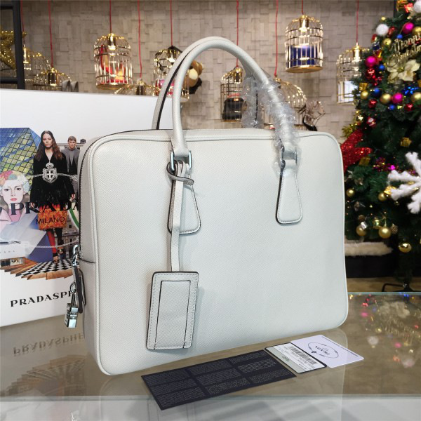 Pra*a leather briefcase 4225 37cm x 9.5cm x 28.5cm