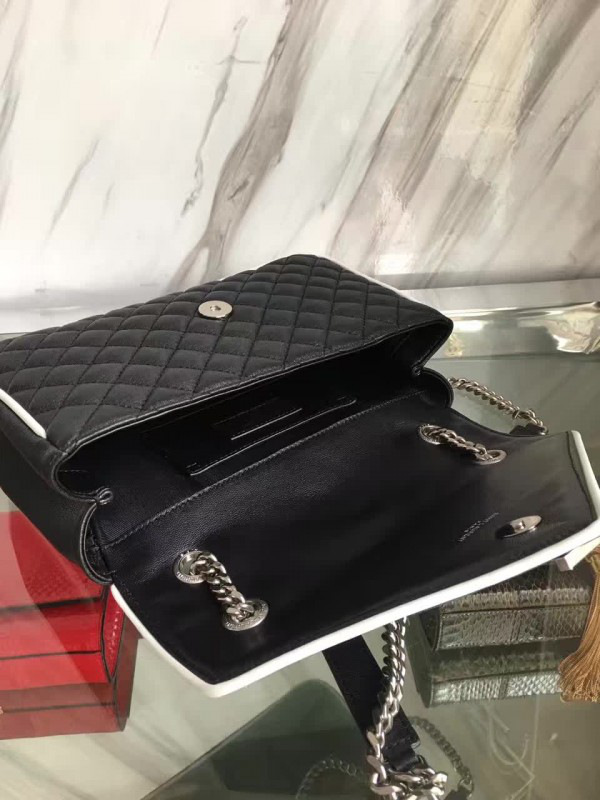 Y51 envelop satchel black and white 4814 24cm x 15cm x 7 cm