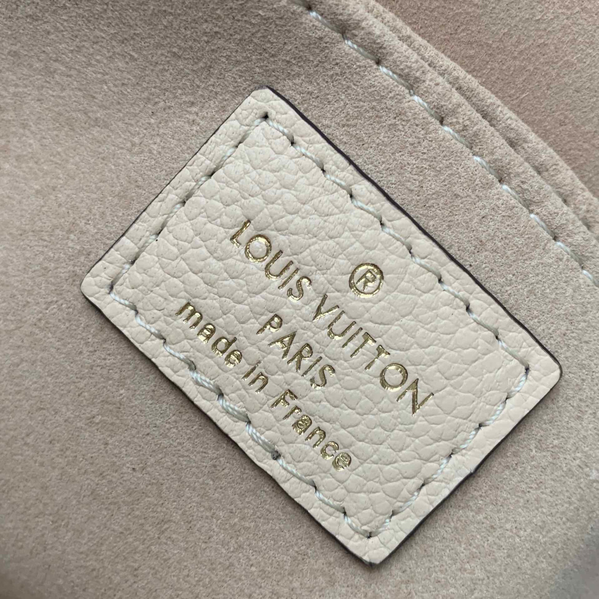 LV original single handbag crossbody handbag fusion apricot 25CM