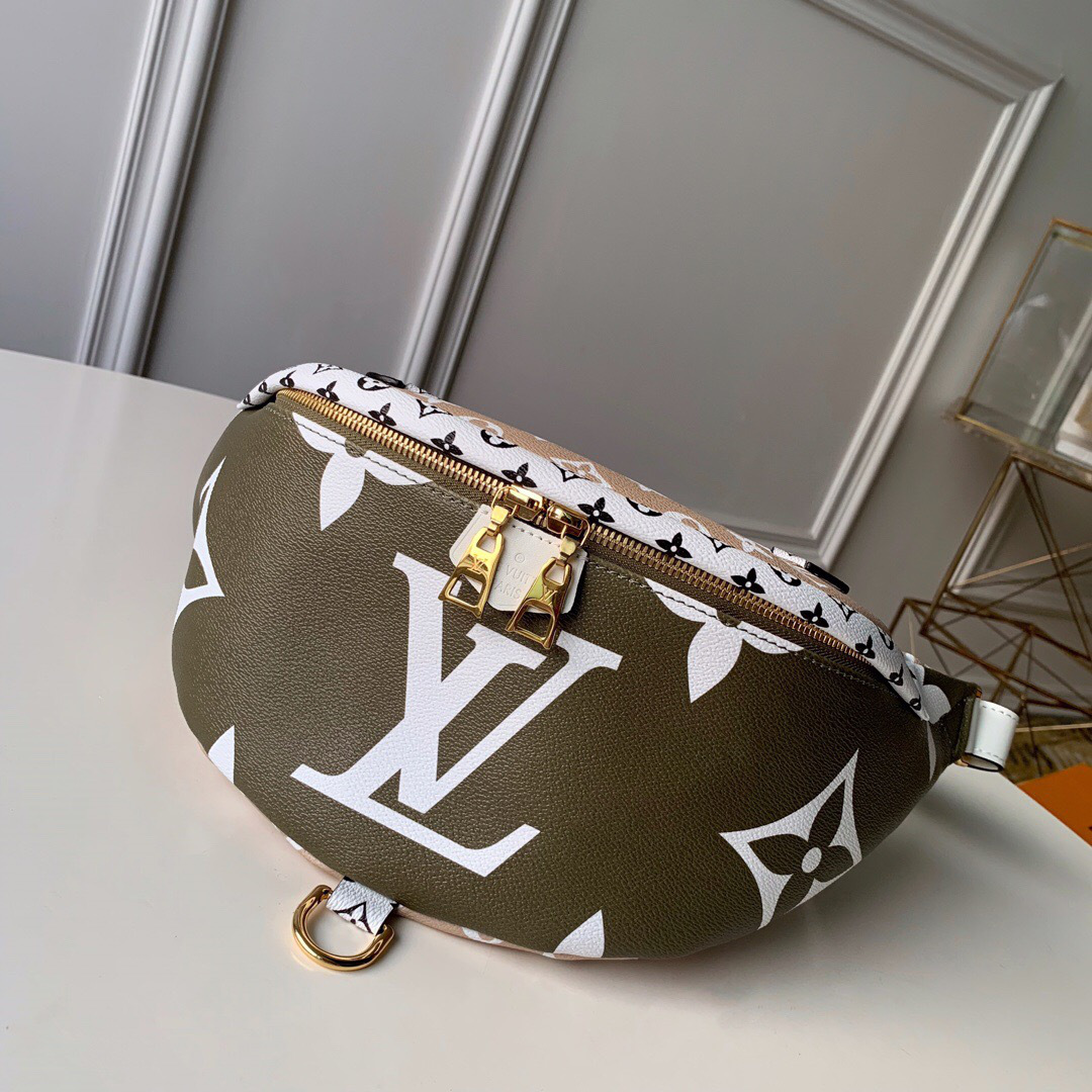 LV bumbag pocket m44611 green spell khaki 37cm