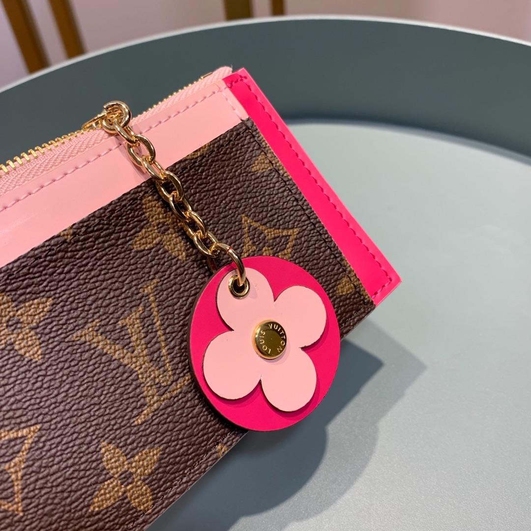 Lv zipper clip monogram canvas 04 13.0x 7.5x 0.4 cm