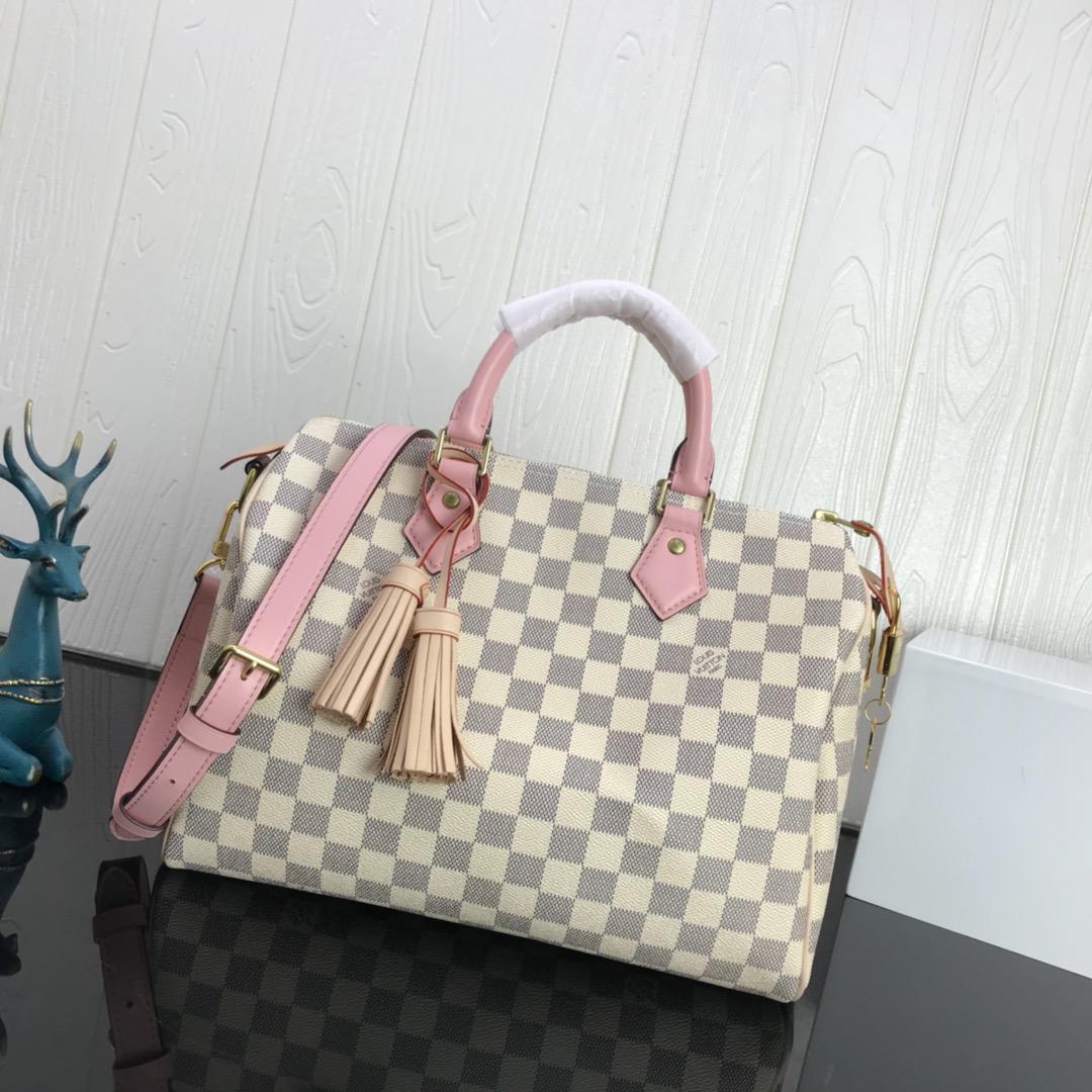 l0vis Vvtt0n speedy bandoulière 30 damier azur canvas 3699_30*21*17