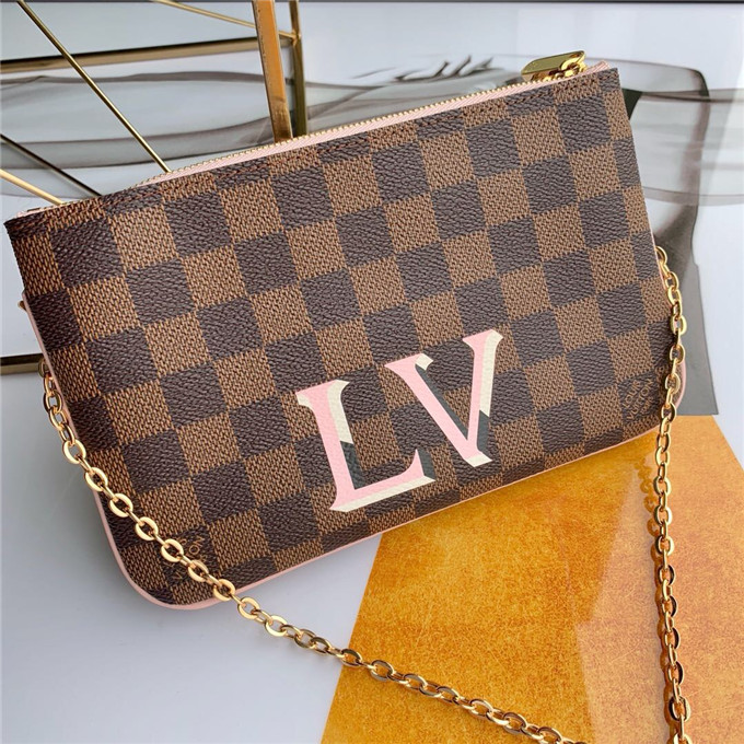 l0vis Vvtt0n pochette double zip bag n60254