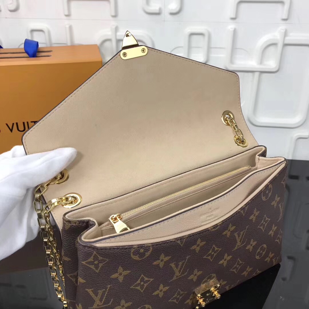 Lv monogram chain bag m41200 khaki 26 x 17 x 6 cm