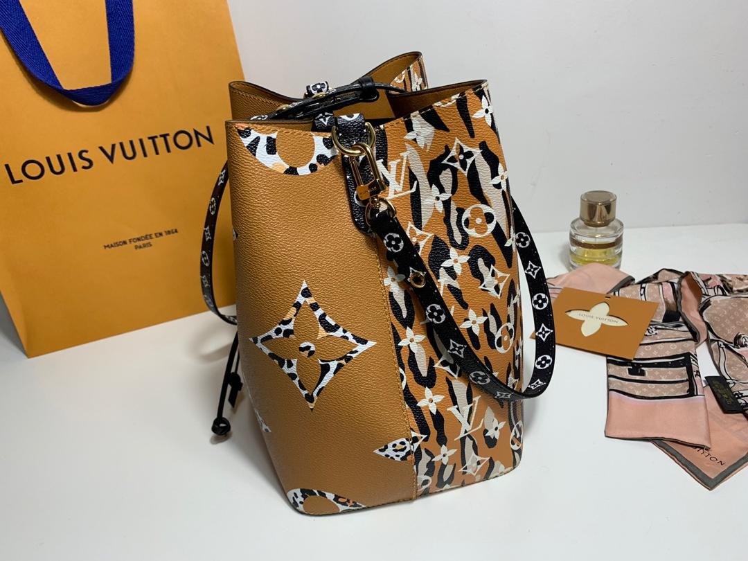 Lv jungle neo monogram pattern neonoe handbag MM m44717 26cm
