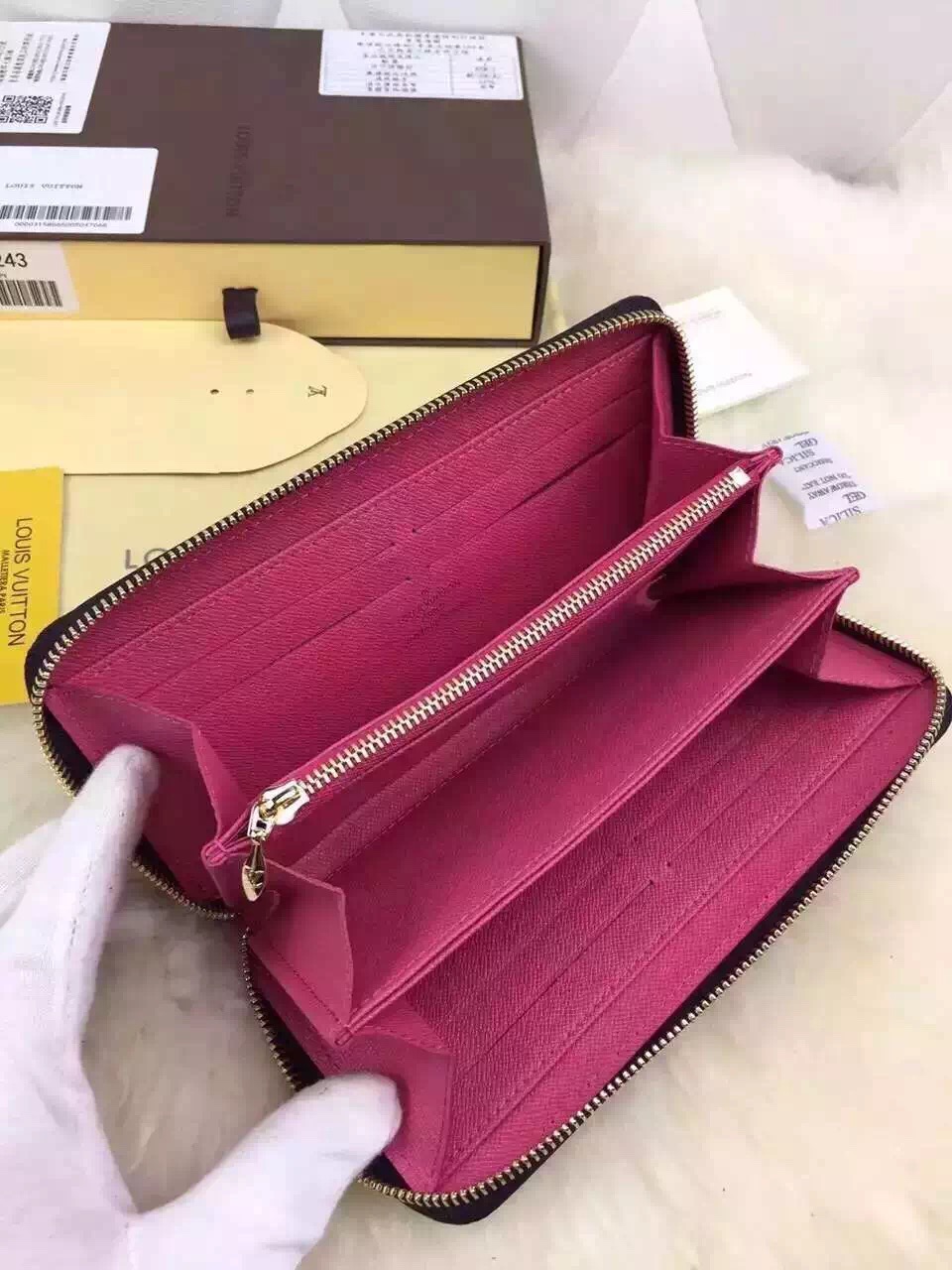 Lv wallet m60050 black_19 x 10 x 1 cm