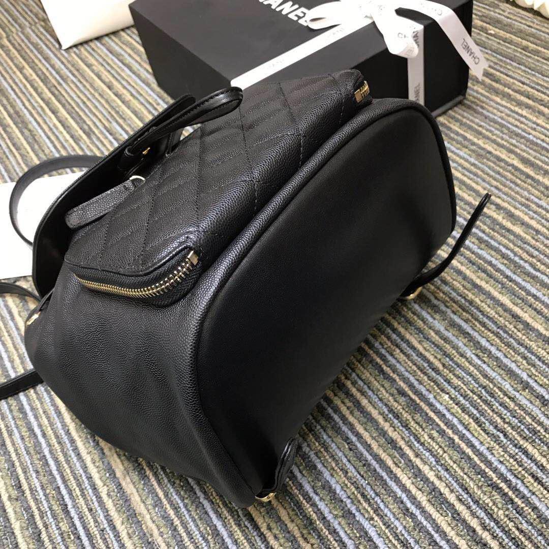 Ch**el fine grain embossed calf leather backpack  24*21*16cm