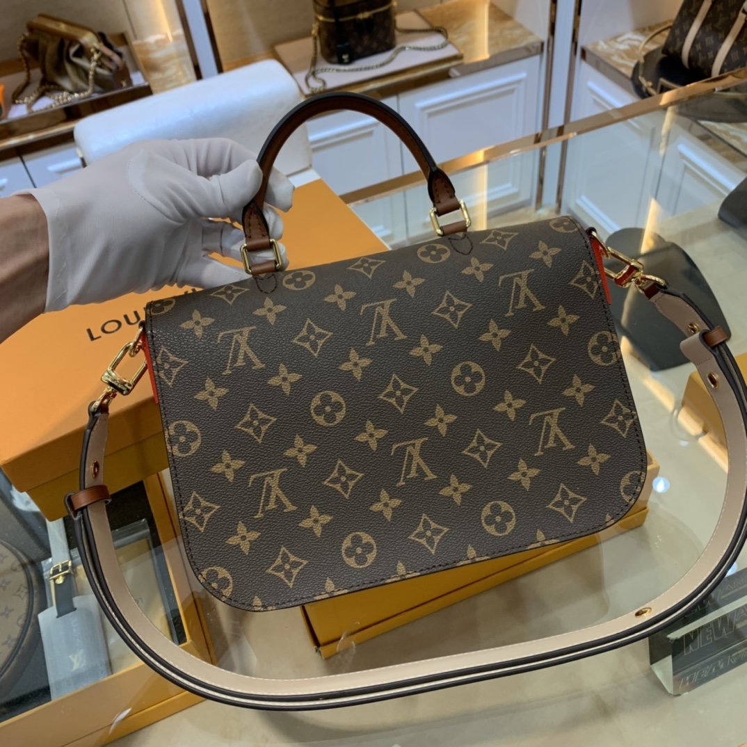 l0vis Vvtt0n message bag red  m44584 26.0 x 19.0 x 9.5 cm