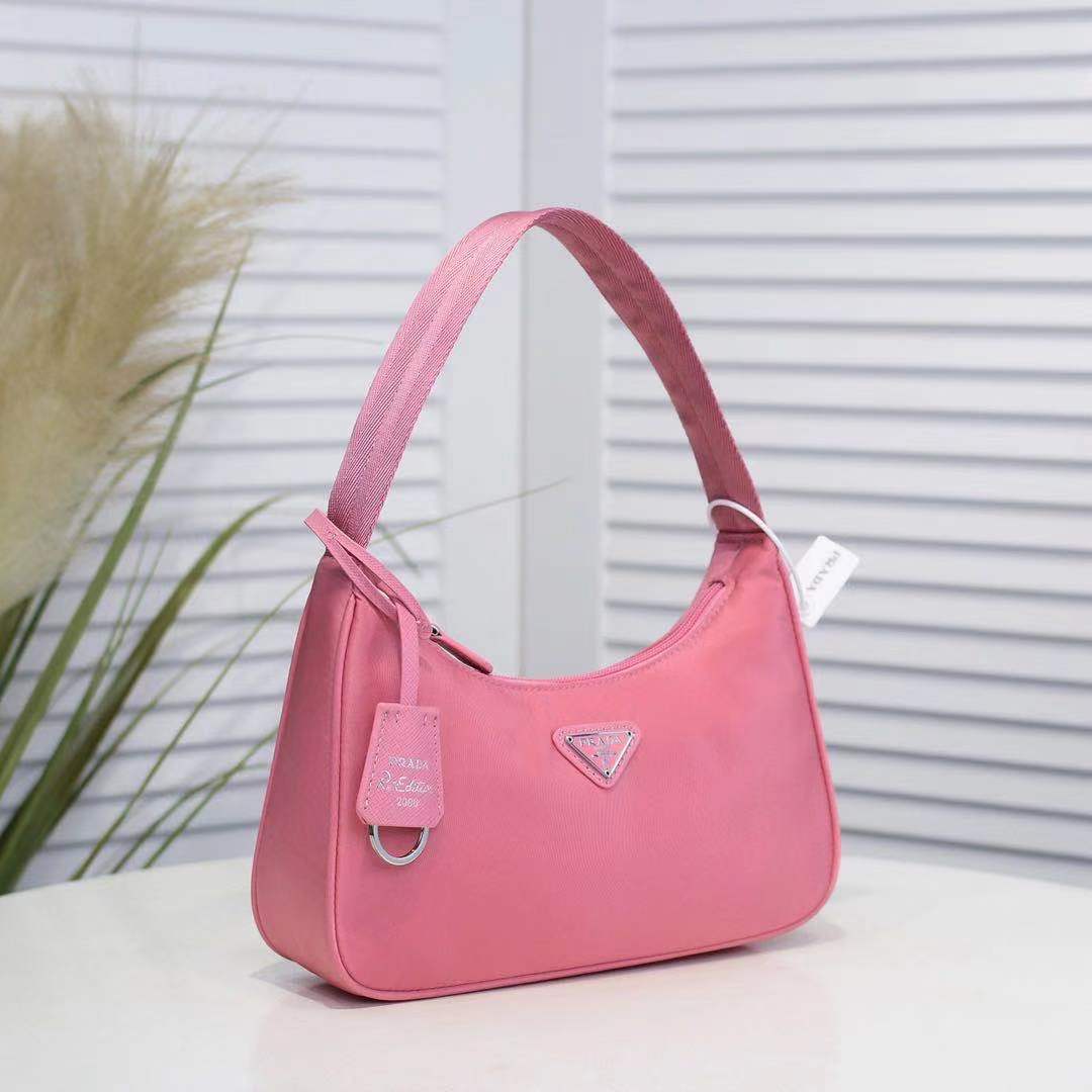 Pra*a re-edition 2000 nylon mini bag pink 1ne515 17 x 6 x 22 cm