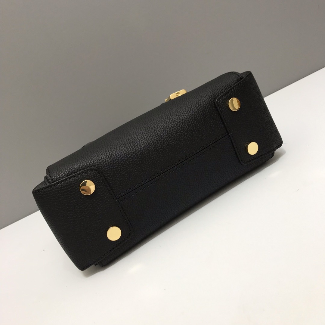 Mercer Medium Pebbled Leather Belted Satchel 27 x 20 x 11cm