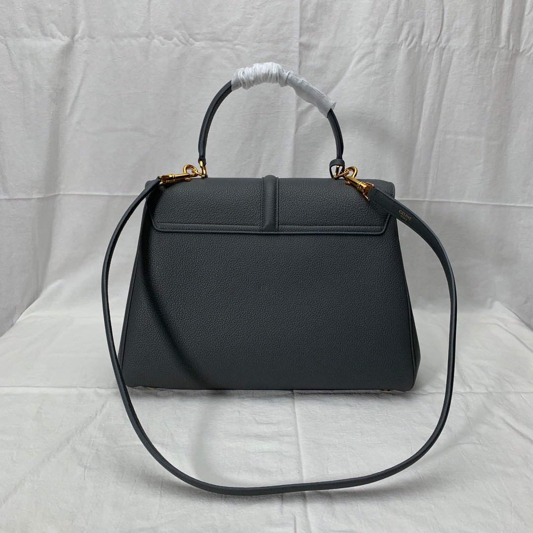 MEDIUM 16 BAG IN GRAINED CALFSKIN GRAY 32x23.5x13