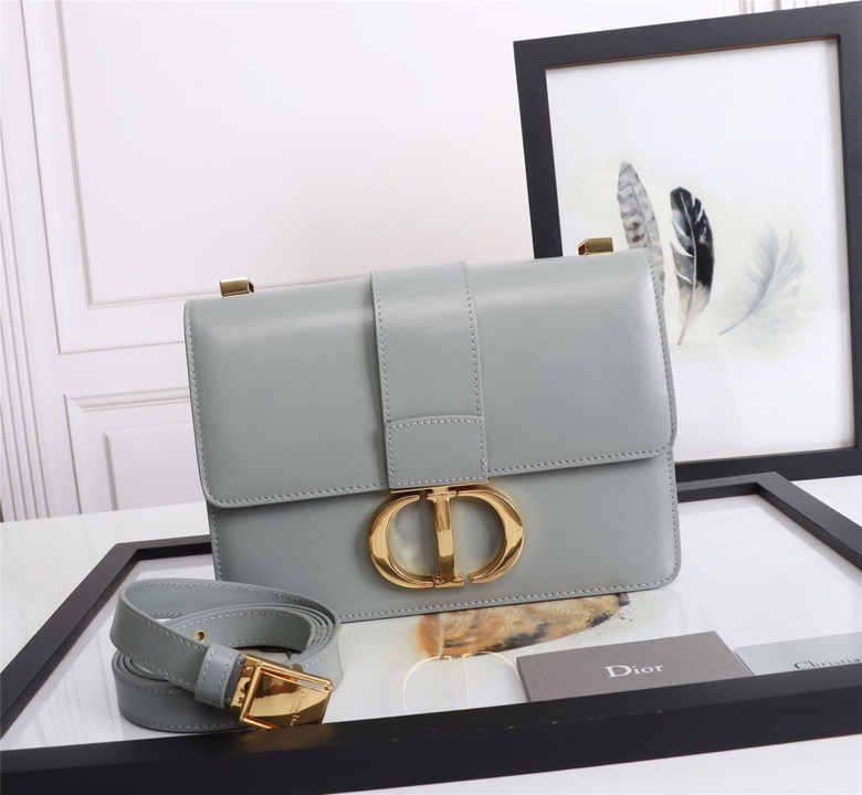 D10r lady D10r montaigne smooth cowhide gray 24 x 17 x 8 cm