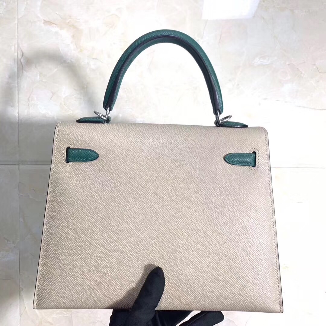 H**me5 kelly epsom leather malachite green 25cm