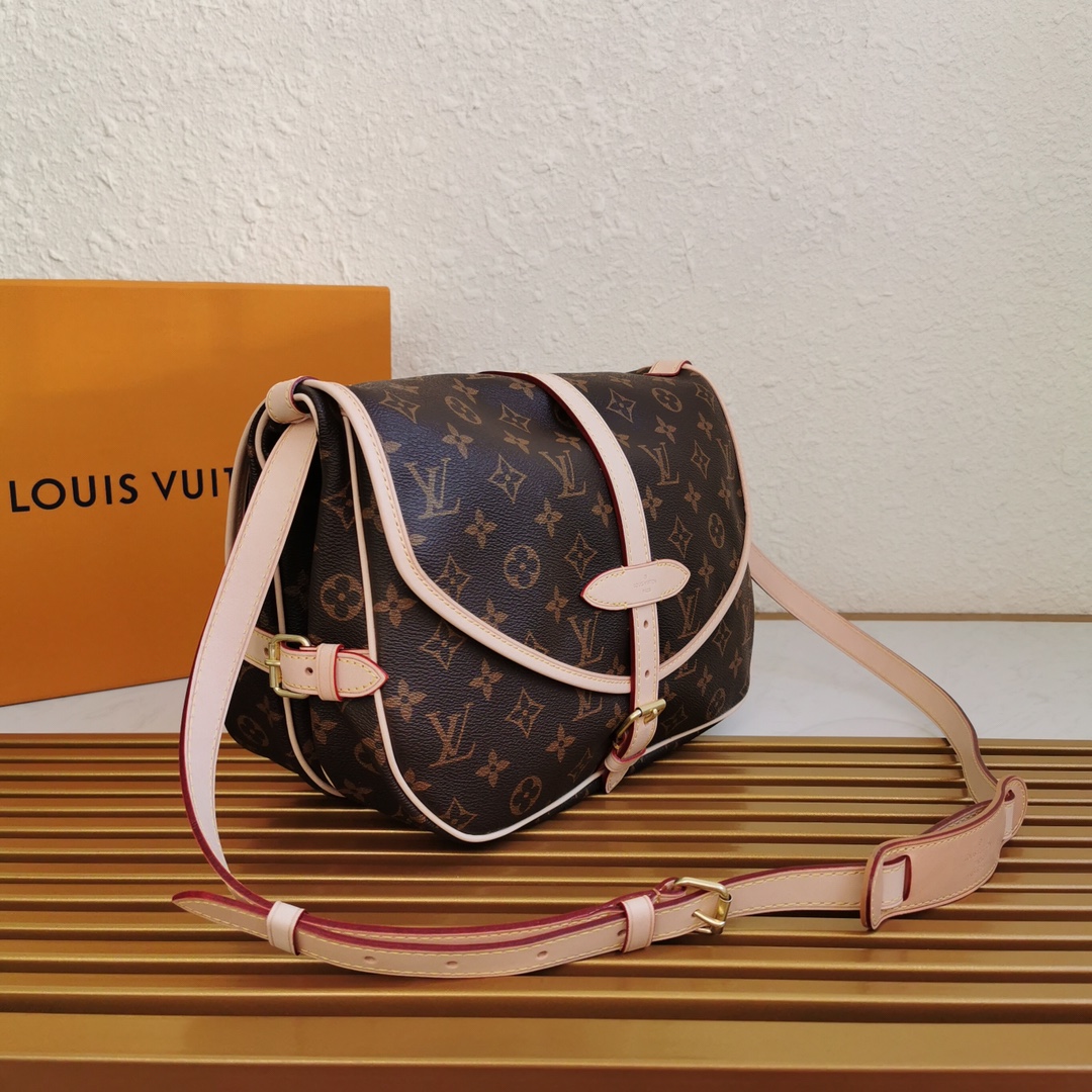 l0vis Vvtt0n saumur mm monogram canvas m40710 28 x 11 x 20 cm